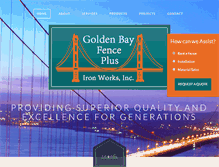 Tablet Screenshot of goldenbayfence.com